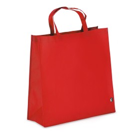R-PET Draagtas non-woven 45 x 18 x 45cm 75g/m²-Rood