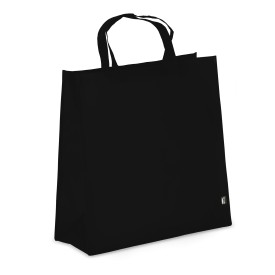 R-PET Draagtas non-woven 45 x 18 x 45cm 75g/m²-Zwart