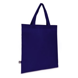 R-PET Draagtas non-woven korte handvatten 38 x 42cm 75g/m²-Donker blauw