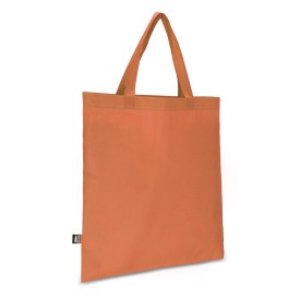 R-PET Draagtas non-woven korte handvatten 38 x 42cm 75g/m²-Oranje