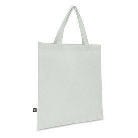 R-PET Draagtas non-woven korte handvatten 38 x 42cm 75g/m²-Wit