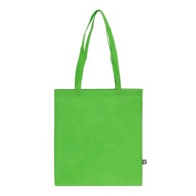 R-PET Draagtas non-woven lange handvatten 38 x 42cm 75g/m²-Lichtgroen