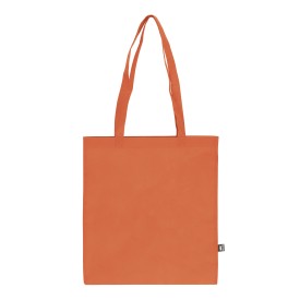 R-PET Draagtas non-woven lange handvatten 38 x 42cm 75g/m²-Oranje