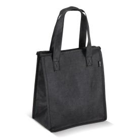 R-PET koeltas, non-woven, 23 x 15 x 27,5 cm, 75 g/m²-Zwart