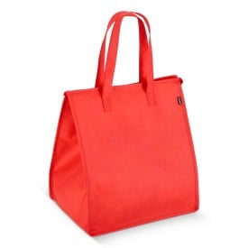 R-PET koeltas, non-woven, 33 x 25,5 x 37 cm, 75 g/m²-Rood