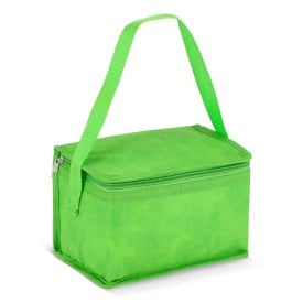 R-PET koeltas voor 6 blikjes, non-woven, 20 x 13 x 12,5 cm, 75 g/m²-Lichtgroen