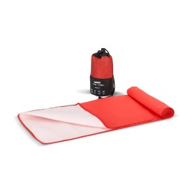 R-PET sneldrogende sport handdoek 40x80cm met etui (200g/m²) sublimatie-Rood