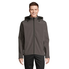 RACE MEN HOODED JACKET-Houtskool