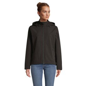 RACE WOMEN HOODED JACKET-Zwart