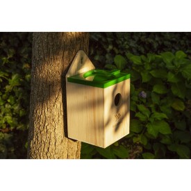 Rackpack nestkastje - FSC dennenhout - afneembaar dak - 14x14x26.8 cm
