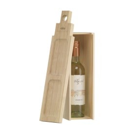 Rackpack wijnkist en tapasplank in 1 - FSC hout - multifunctionele deksel