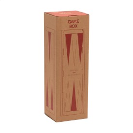 Rackpack backgammon bordspel - hout - cadeauverpakking voor een fles wijn