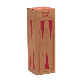 Rackpack backgammon bordspel - hout - cadeauverpakking voor een fles wijn