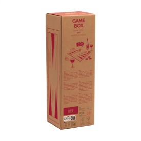 Rackpack backgammon bordspel - hout - cadeauverpakking voor een fles wijn