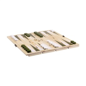 Rackpack backgammon bordspel - hout - cadeauverpakking voor een fles wijn