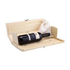 Rackpack backgammon bordspel - hout - cadeauverpakking voor een fles wijn