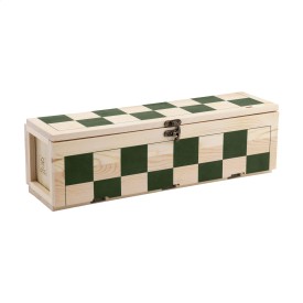 Rackpack schaakspel - hout - cadeau verpakking voor een fles wijn