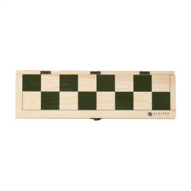 Rackpack schaakspel - hout - cadeau verpakking voor een fles wijn