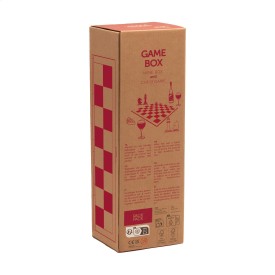 Rackpack schaakspel - hout - cadeau verpakking voor een fles wijn