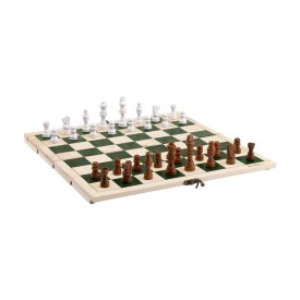 Rackpack schaakspel - hout - cadeau verpakking voor een fles wijn