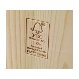 Rackpack wijnkist en kaasplank in 1 - FSC hout - deksel als snijplank