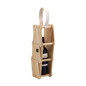 Rackpack 2 in 1 wijnrek - FSC hout - uitklapbaar - met draaglus