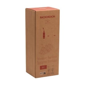 Rackpack 2 in 1 wijnrek - FSC hout - uitklapbaar - met draaglus