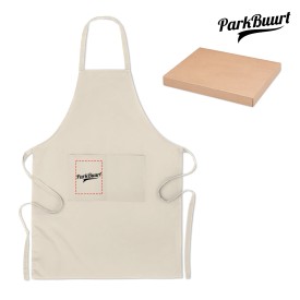 Raipur schort - 90x65 cm - biologisch katoen - 200 g/m² - twee voorzakken