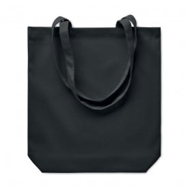 Rassa coloured stevige canvas boodschappentas-Zwart