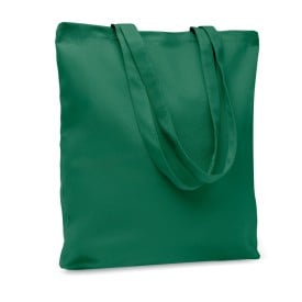 Rassa shopper - canvas - 270gr/m² - 38 41 x 9 cm - lange hengsels -Donker marinegroen