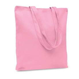 Rassa shopper - canvas - 270gr/m² - 38 41 x 9 cm - lange hengsels -Roze