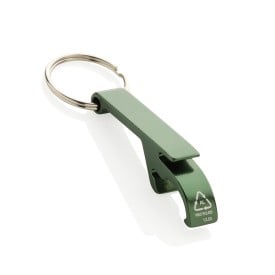 RCS fles- en blikopener van gerecycled aluminium-Groen