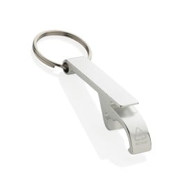 RCS fles- en blikopener van gerecycled aluminium-Zilver