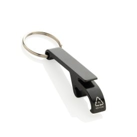 RCS fles- en blikopener van gerecycled aluminium-Zwart