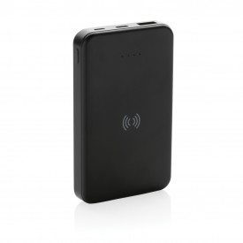 RCS gerecycled plastic 5.000 mAh 5W draadloze powerbank-Zwart