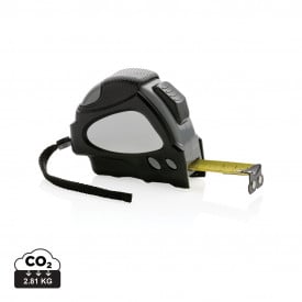 Rolmaat - 8 m - 2,5 cm - RCS gerecycled ABS - automatische stop - polsbandje