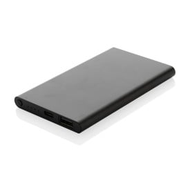 RCS gerecycled plastic/alu 4000 mah powerbank met type C-Zwart