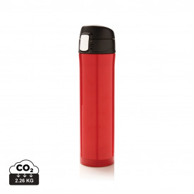 RCS gerecycled roestvrijstalen easy lock thermosfles-Rood