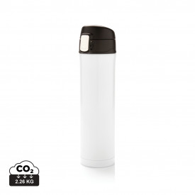 RCS gerecycled roestvrijstalen easy lock thermosfles-Wit