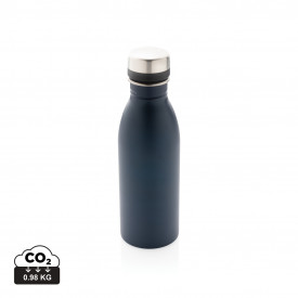 RCS gerecycled roestvrijstalen luxe waterfles-Donkerblauw
