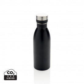 RCS gerecycled roestvrijstalen luxe waterfles-Zwart