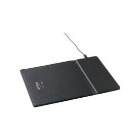 Draadloze oplaadmuismat - gerecycled PU - 29.8x21cm