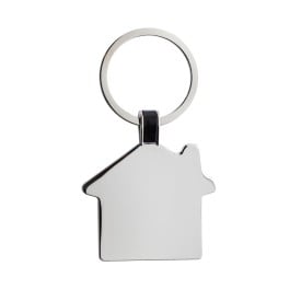 Huis sleutelhanger - gerecycled zink - 4.3 cm