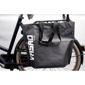 VASAD shopper - gerecycled PP - 30L - 45 x 16.6 x 38.5 cm - fietshaken - klittenbandsluiting
