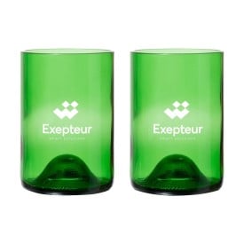 Rebottled® tumbler set - 400ml - glas - 2 stuks
