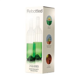 Rebottled® tumbler set - 400ml - glas - 2 stuks