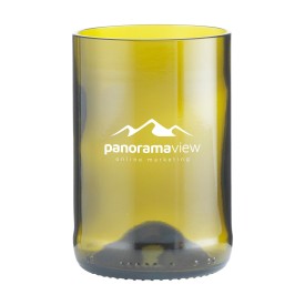 Rebottled tumbler drinkglas 330 ml - glas - geschenkverpakking-Bruin