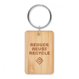 Angleboo sleutelhanger - bamboe - 4.5 cm