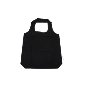 Recycled Cotton Foldable Shopper-Zwart