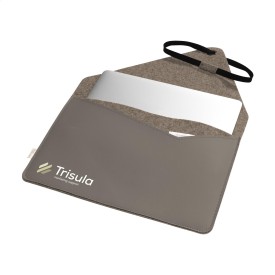 Recycled Felt & Apple Leather Laptop Sleeve 15 inch